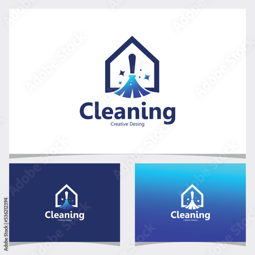 Cleaning logo icon vector isolated