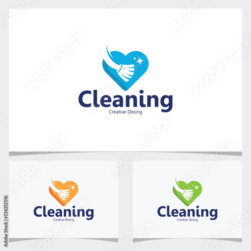 Cleaning logo icon vector isolated