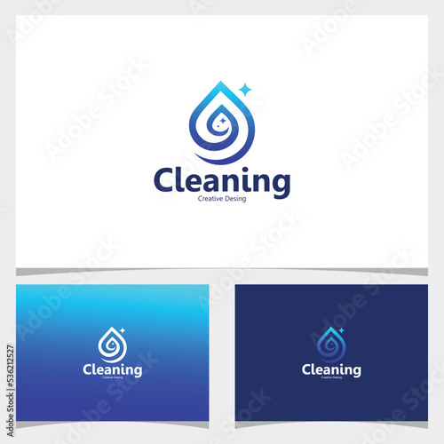 Cleaning logo icon vector isolated