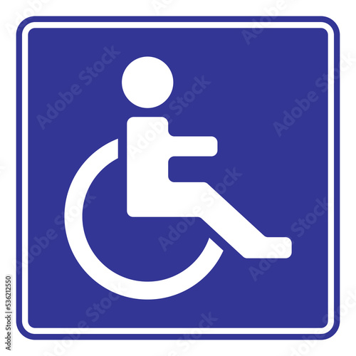Disabled Handicap Wheelchair Person Sign