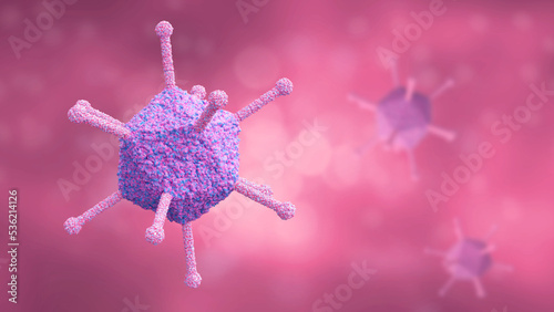 Human adenoviruses are viruses that can cause respiratory disease, conjunctivitis, croup, bronchitis or pneumonia. Family Adenoviridae photo
