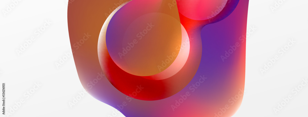 Fluid abstract background. Liquid color gradients composition. Round shapes and circle flowing design for wallpaper, banner, background or landing Fluid abstract background. Liquid color gradients composition. Round shapes and circle flowing design for wallpaper, banner, background or landing
