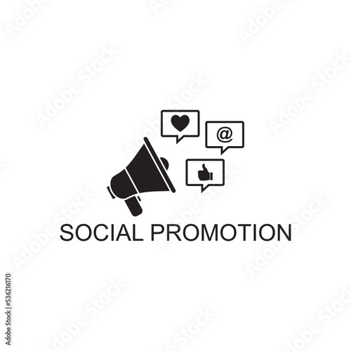 social promotion icon , advertising icon