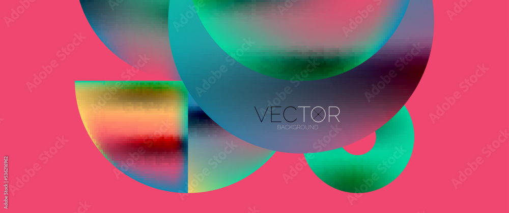 Obraz premium Circle composition abstract wallpaper background