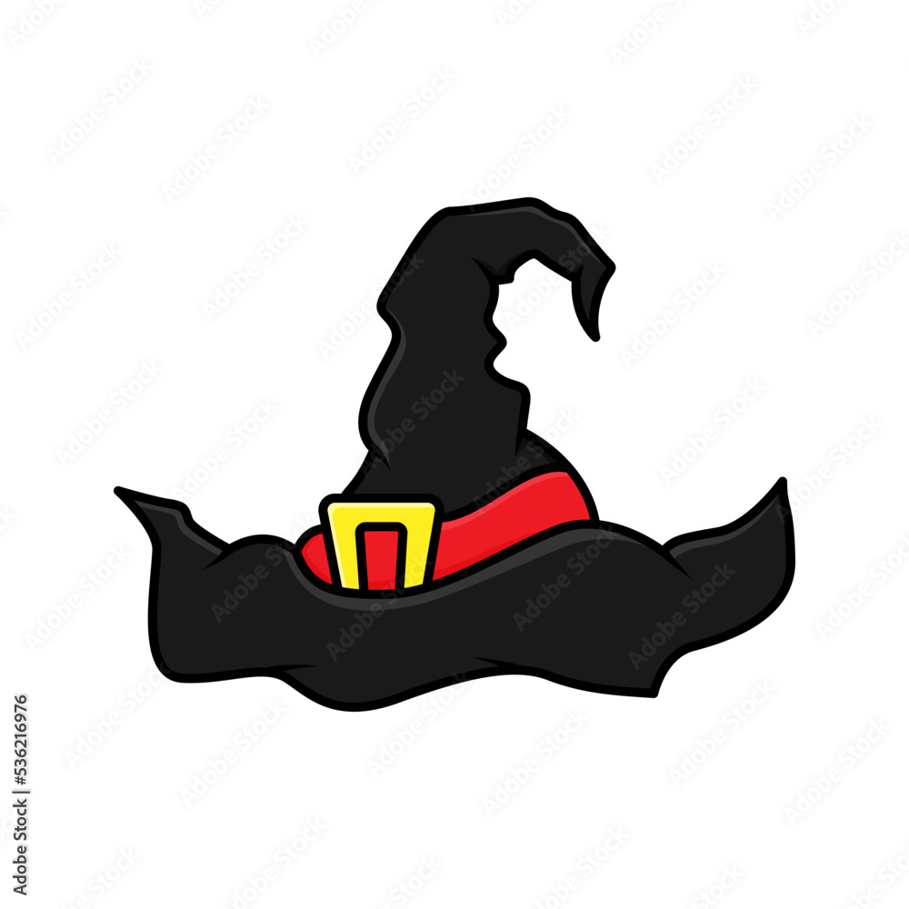 Halloween themed, witch hat. Vector illustration Halloween themed, witch hat. Vector illustration