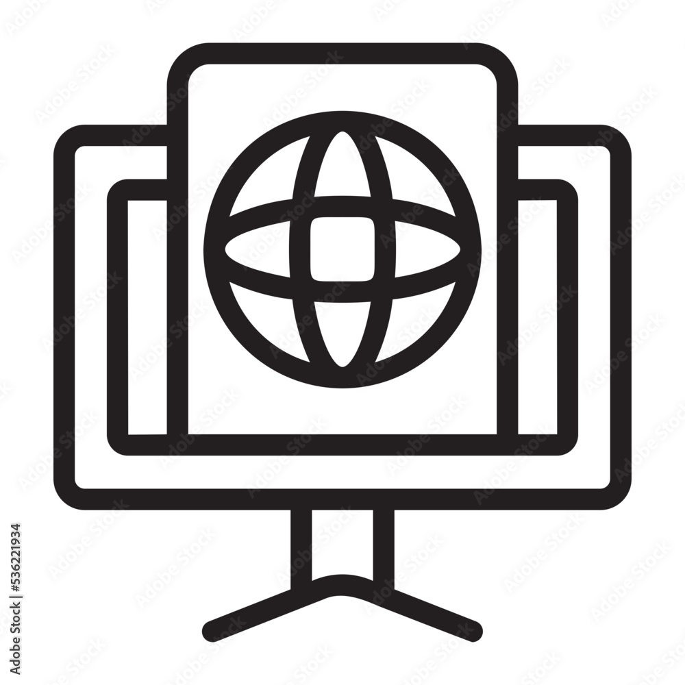 browser line icon browser line icon