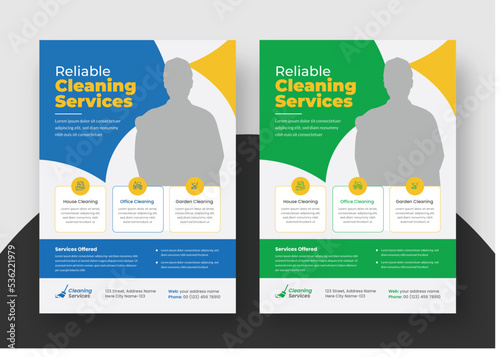 Cleaning Company Services Flyer, Cleaning Service Poster, Editable and Print ready