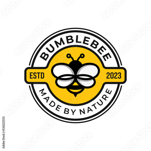 Creative Bee Logo Design Vector Template