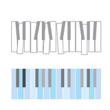 Piano keyboard  the concept of musical instruments. Piano icon. Piano symbol vector
