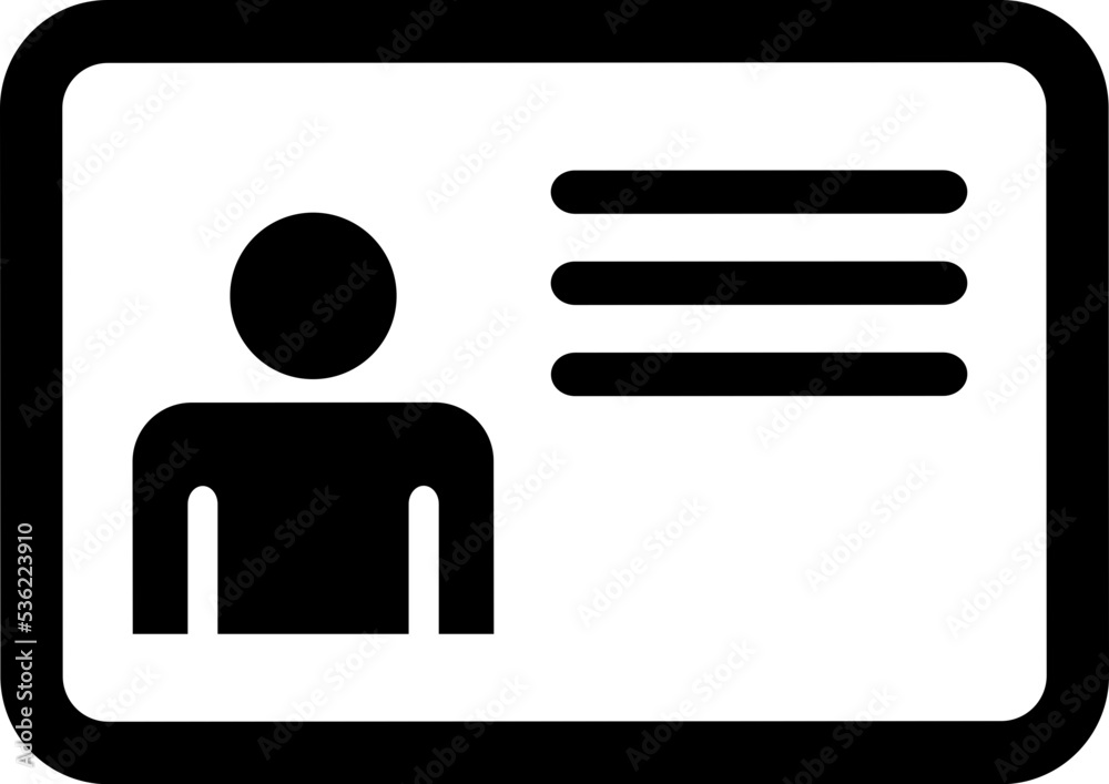 Id card icon Id card icon