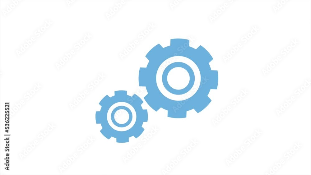 gears cog settings tools animation gears cog settings tools animation