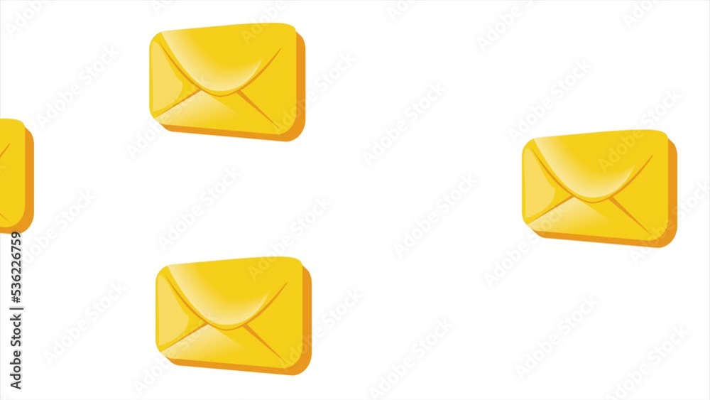 envelopes mail postal pattern animation