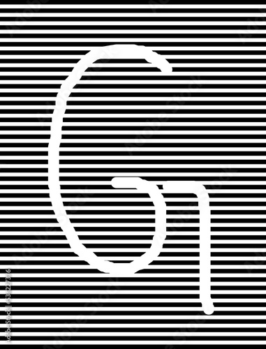 capital 'G' word for any reading  person, vector, illustration,