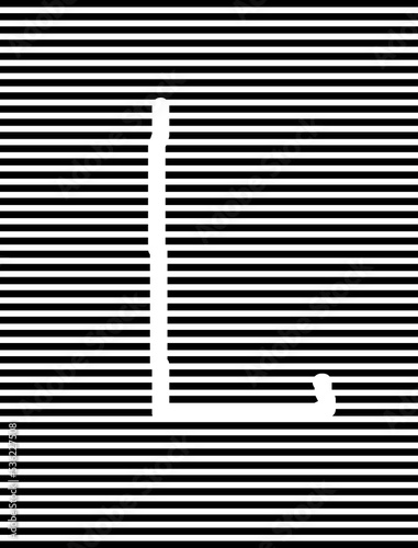 capital 'L' word for any reading  person, vector, illustration,
