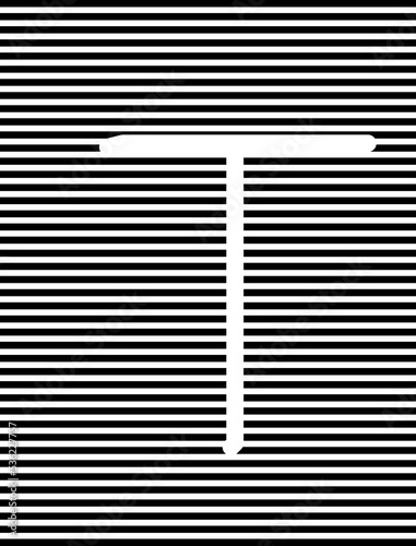 capital 'T' word for any reading  person, vector, illustration,