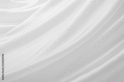 ドレープのある白い布の背景テクスチャー