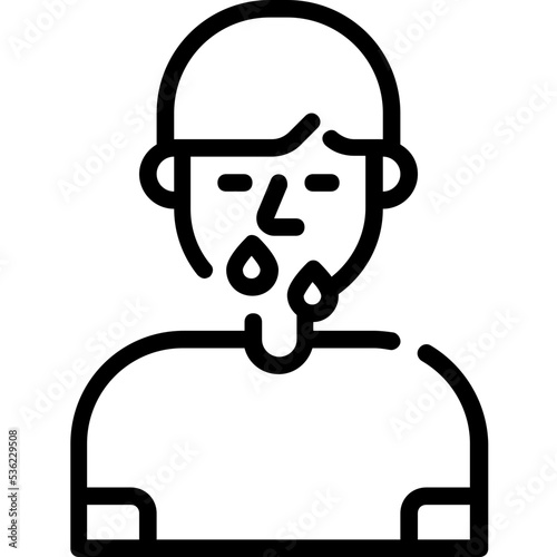 runny nose  icon
