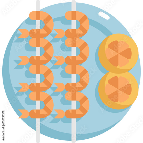 shimp grilled icon photo