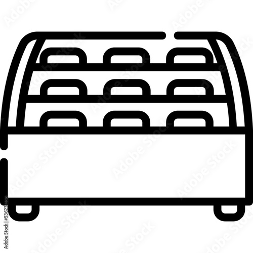 refrigerator cake icon