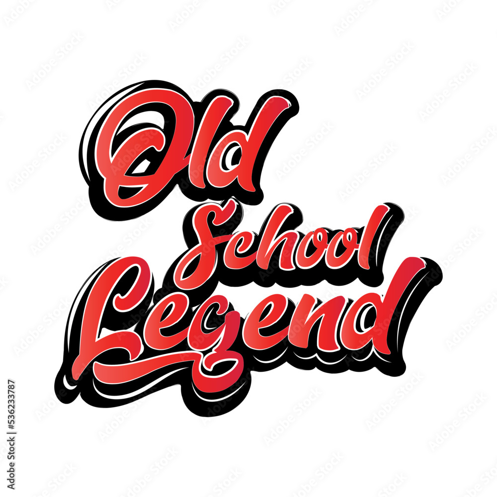 Old Skool Legend Vector typography Illustration