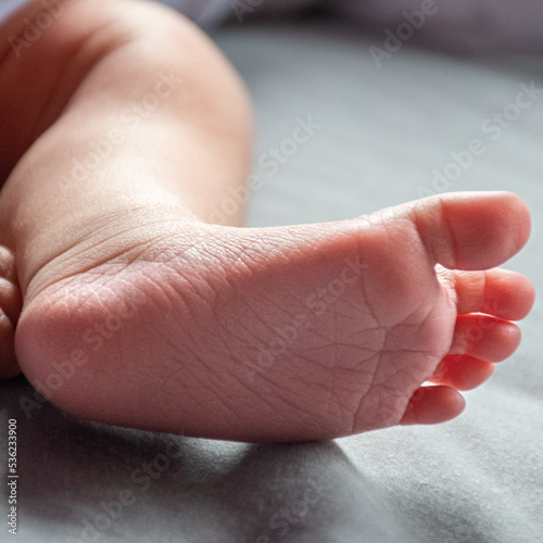 pie de un bebe recién nacido