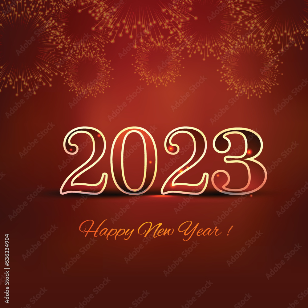 2023 merry christmas and happy new year card background