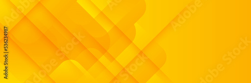 Modern orange yellow banner geometric shapes corporate abstract technology background. Vector abstract graphic design banner pattern presentation background web template.