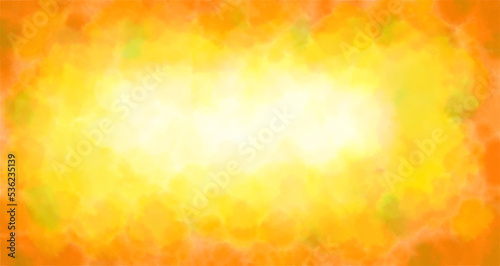 水彩フレーム　ハロウィーンのにじみのある枠素材