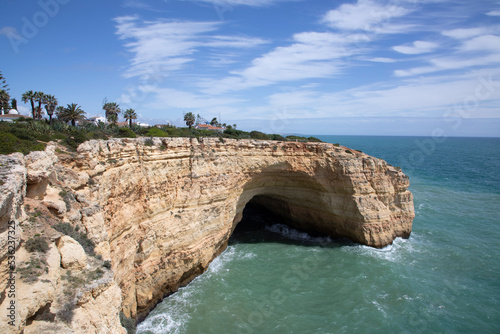 coast landscape at Portimao, Algarve, Portugal photo