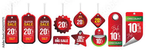 sale tag sticker badge Ribbon banner for promotion
