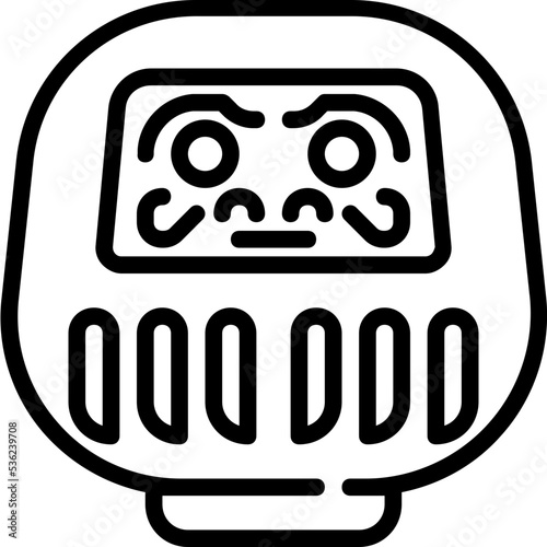 daruma doll japan icon