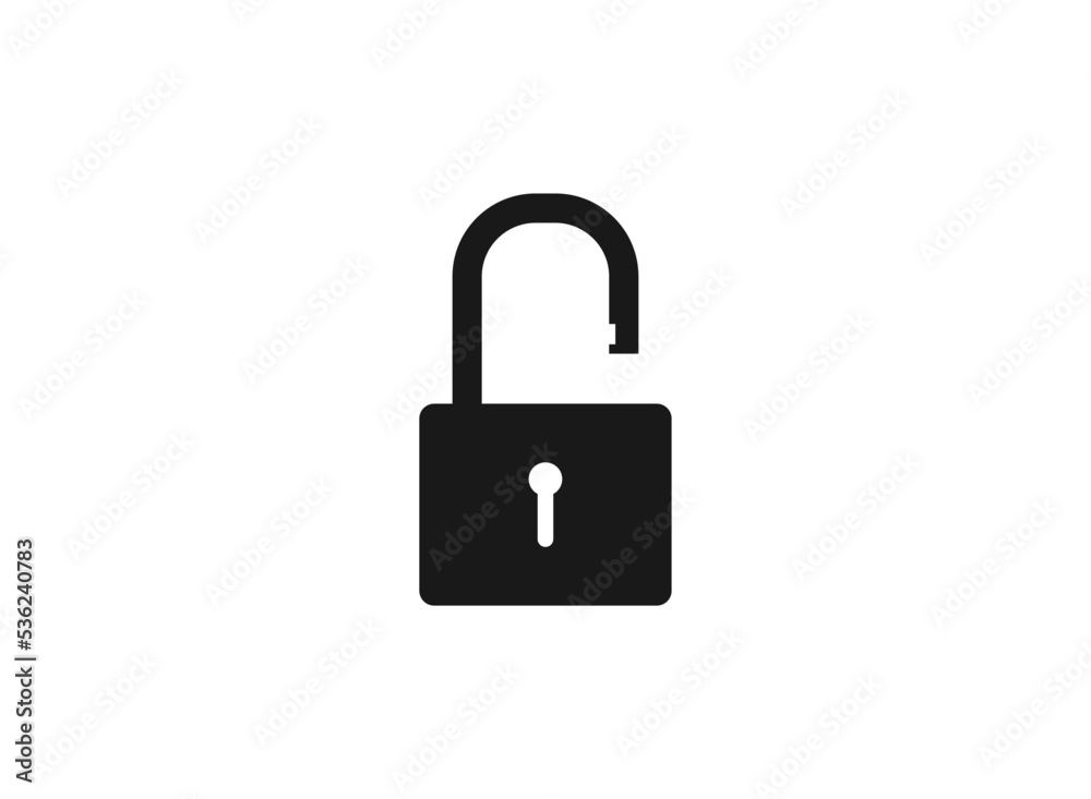Lock icon vector illustration logo template for many purpose. Isolated on white background. Lock icon vector illustration logo template for many purpose. Isolated on white background.