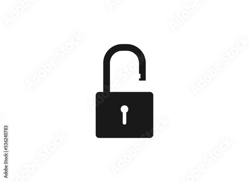 Lock icon vector illustration logo template for many purpose. Isolated on white background.