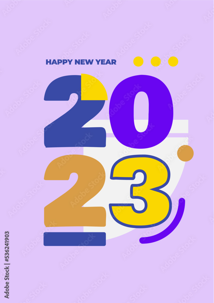 Creative concept of 2023 Happy New Year posters. Design templates with typography logo 2023 for celebration and season decoration. Minimalistic trendy backgrounds for branding, banner, cover, card Creative concept of 2023 Happy New Year posters. Design templates with typography logo 2023 for celebration and season decoration. Minimalistic trendy backgrounds for branding, banner, cover, card