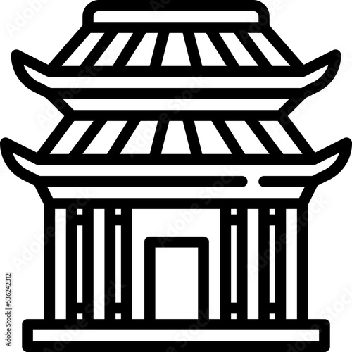 Chinese shrine icon