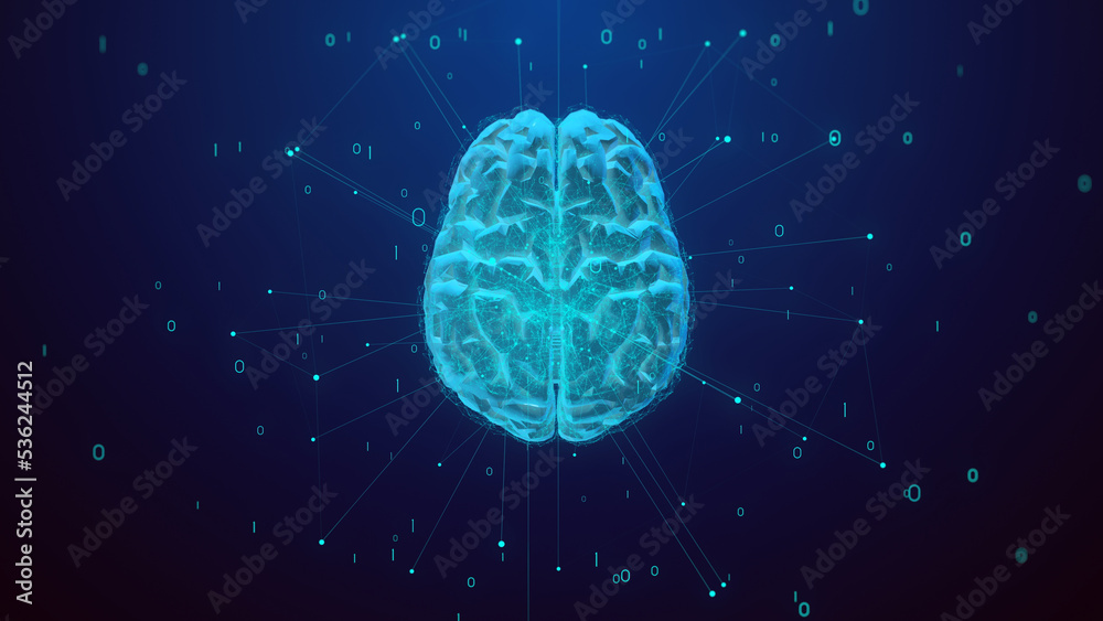 brain cells connect digital network brain cells connect digital network