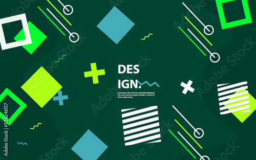 Abstract square element wave shape background
