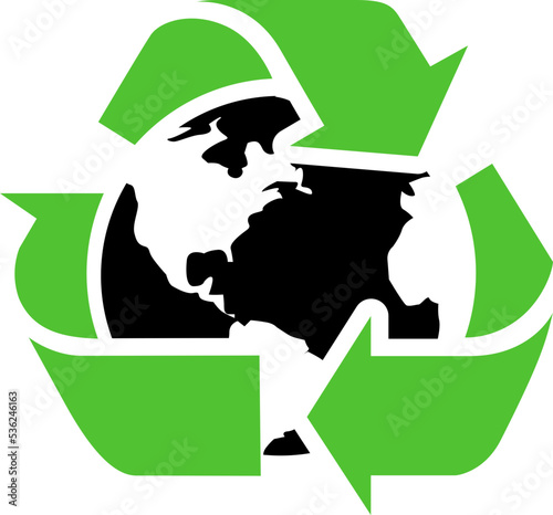 World recycle symbol icon