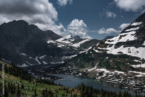 Hidden lake in Glacier National park, Montana