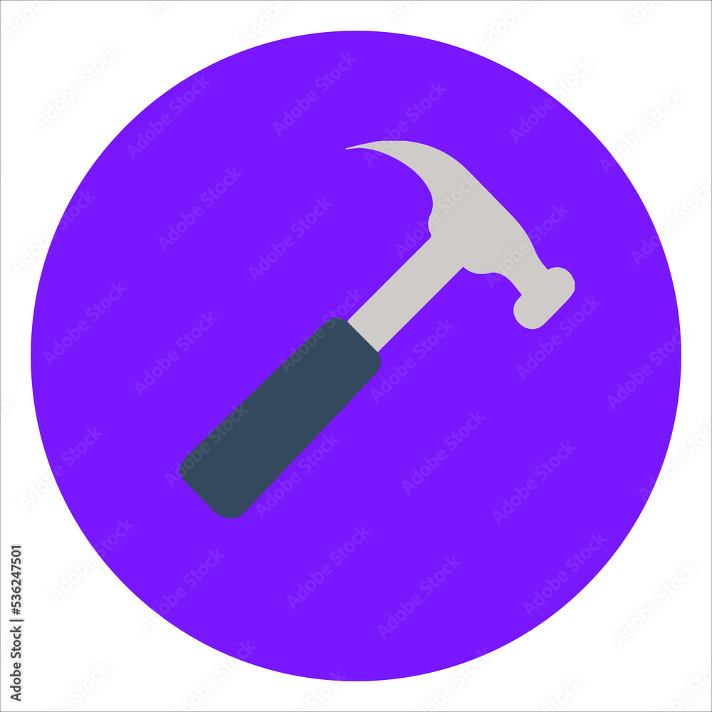art illustration icon symbols logoof hammer housework art illustration icon symbols logoof hammer housework