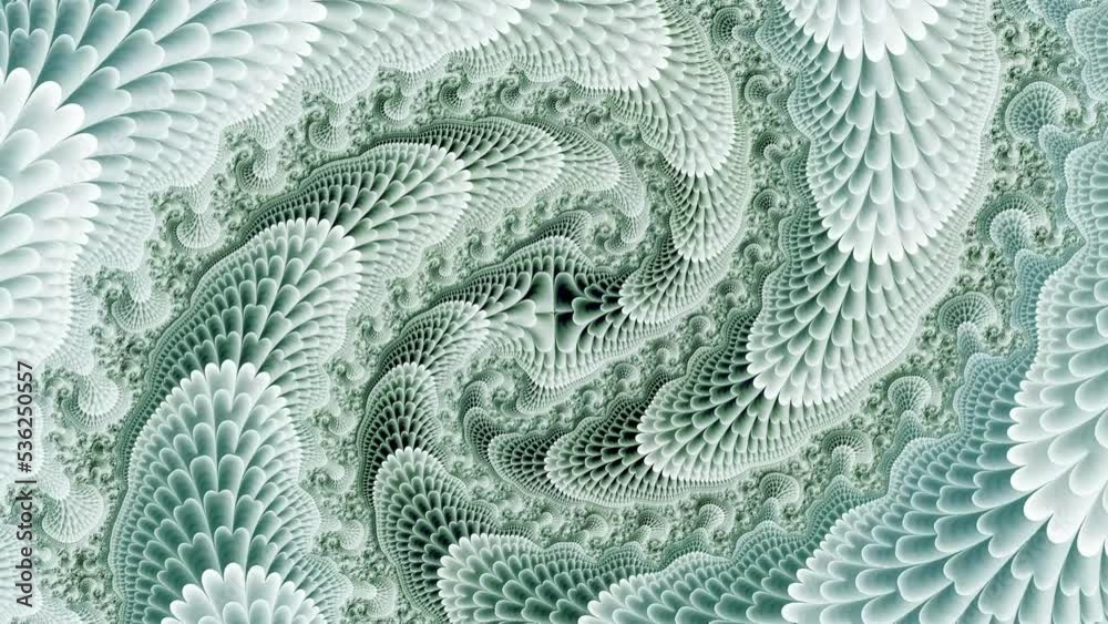 Fractal sequence patterns 3D. Beautiful bright ornament.  4k Abstract multicolored motion graphics background. Or for yoga, clubs, shows, mandala, fractal animation. Beautiful bright ornament.