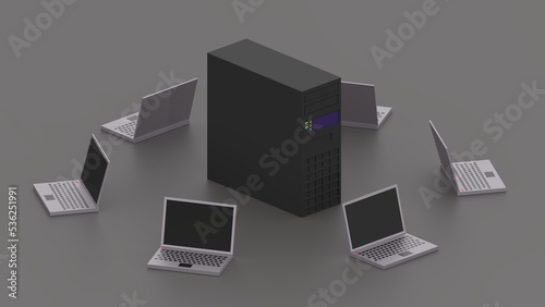 Capture the flag or CTF or pentesting concept 3d illustration.  photo