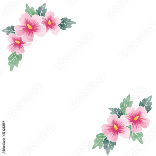 대한민국 국경일 무궁화 상징 일러스트 이미지