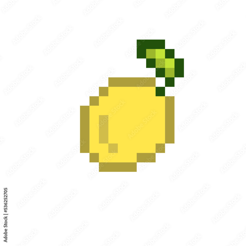 Pixel Fruits Icon Vector Pixel Fruits Icon Vector