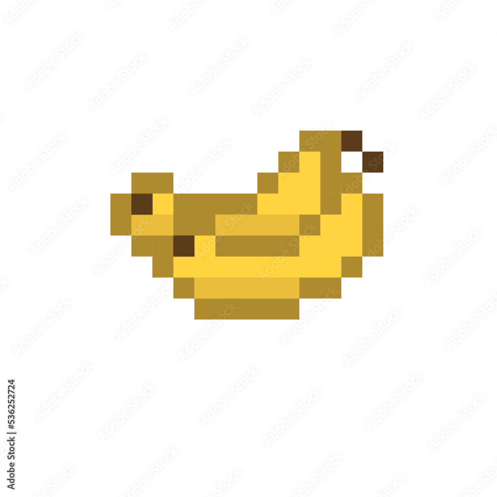Pixel Fruits Icon Vector