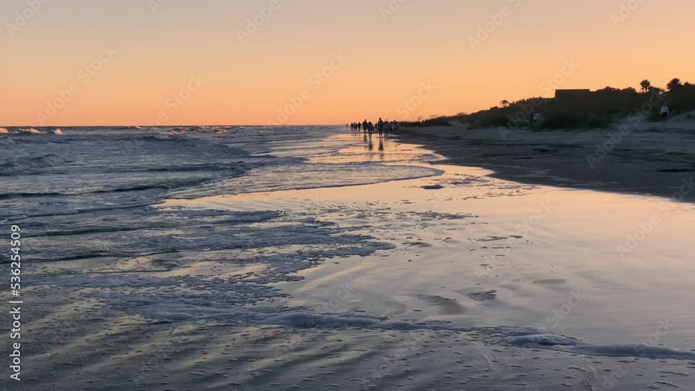 Magical beautiful sunset on Hilton Head Island, South Carolina with beautiful colors and light Magical beautiful sunset on Hilton Head Island, South Carolina with beautiful colors and light