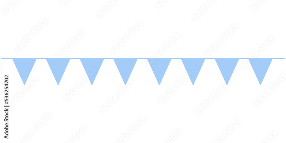 Pastel Blue Triangle Flag Birthday Party Banner Pastel Blue Triangle Flag Birthday Party Banner