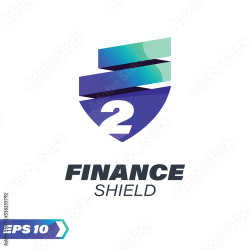 Finance Shield Numeric 2 Logo