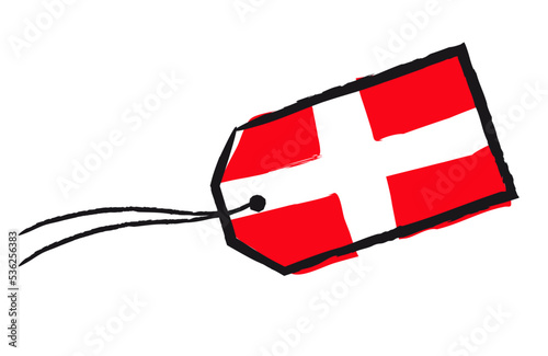 Etiquette avec drapeau de la Savoie