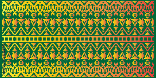 a typical fabric from palembang, indonesia called 